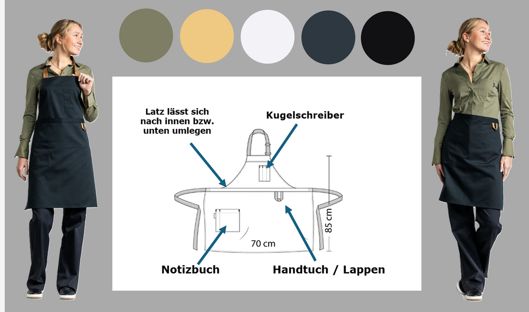 2 in 1 Schürzen