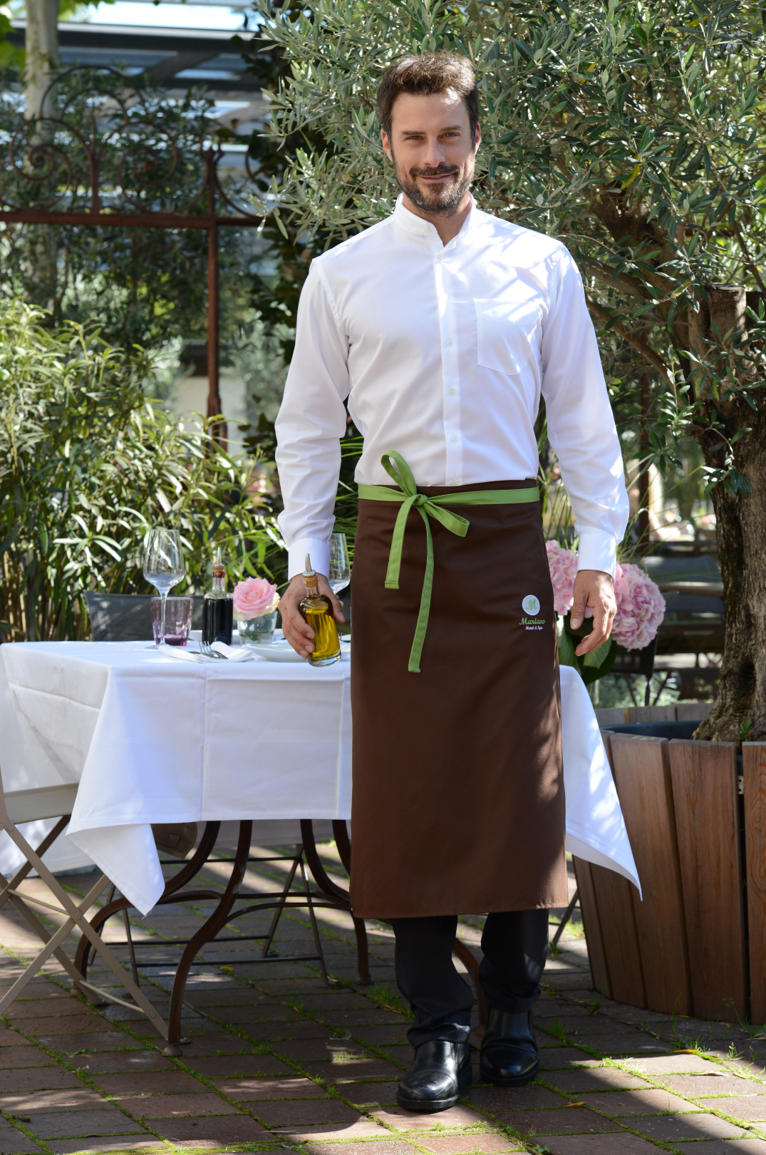 Individuelle Bistroschürze (ohne Schürzenbänder)