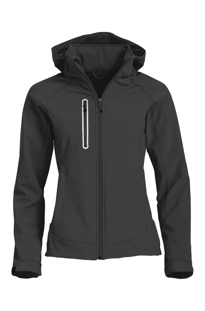 Damen Milford Softshelljacke mit Kapuze und Reflexstreifen