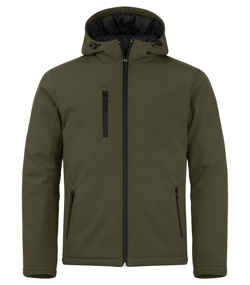 Herren Softshelljacke mit Kapuze