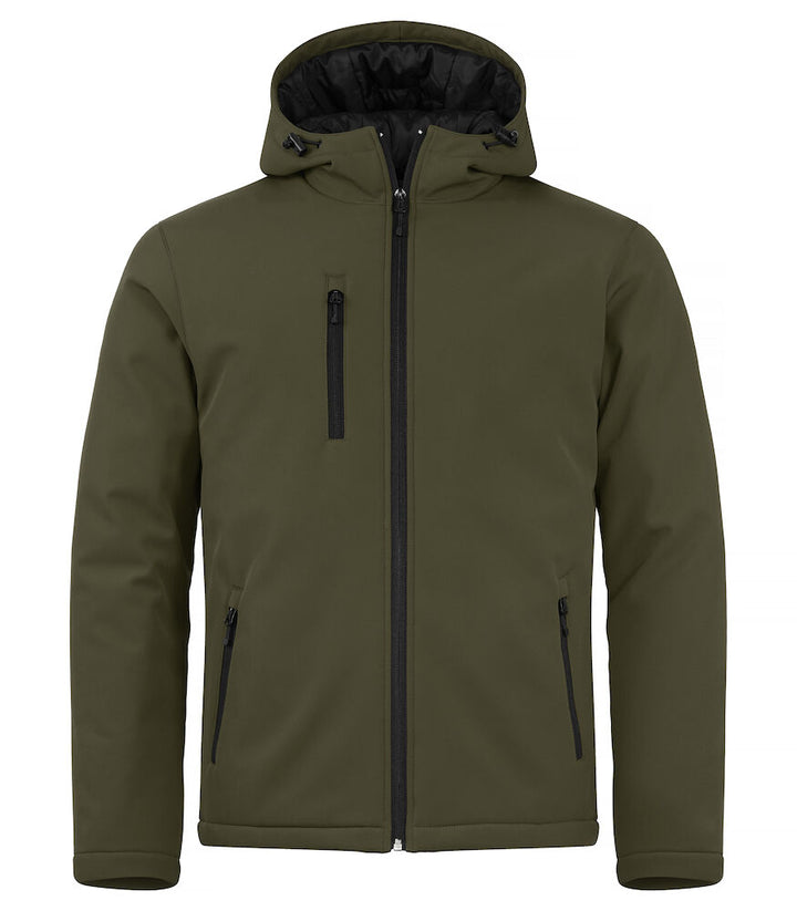 Herren Softshelljacke mit Kapuze