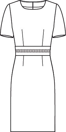 Damen-Etuikleid Regular Fit