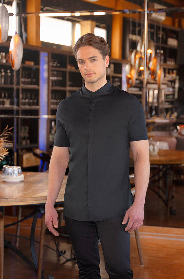 Kurzarm Herren Kochjacke DIAMOND CUT Avantgarde
