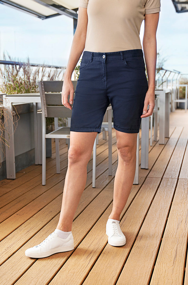 Damen 5-Pocket Shorts Classic Stretch