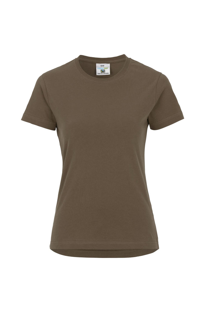 Rundhals Damen T-Shirt aus ökologischer Baumwolle