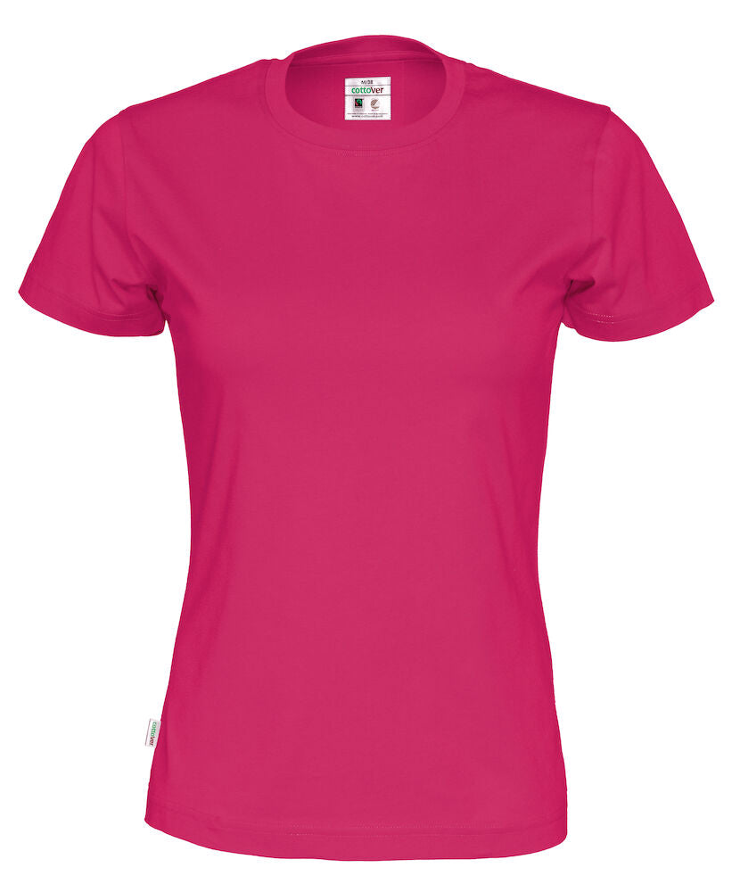 Rundhals Damen T-Shirt aus ökologischer Baumwolle