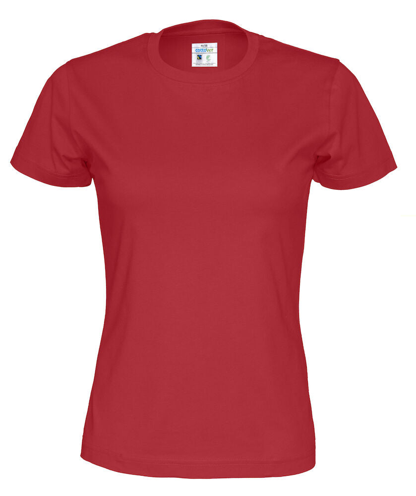 Rundhals Damen T-Shirt aus ökologischer Baumwolle