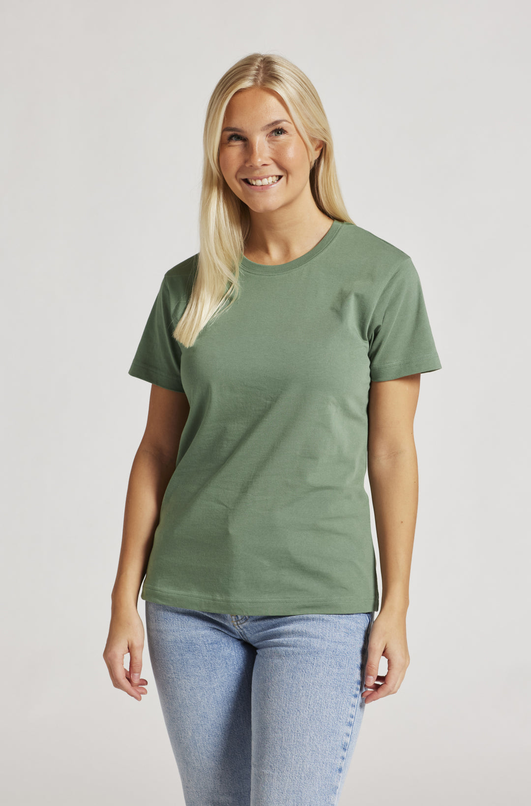 Rundhals Damen T-Shirt aus ökologischer Baumwolle