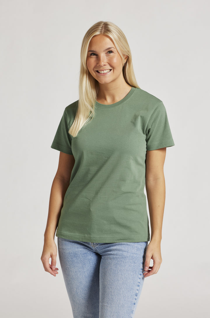 Rundhals Damen T-Shirt aus ökologischer Baumwolle