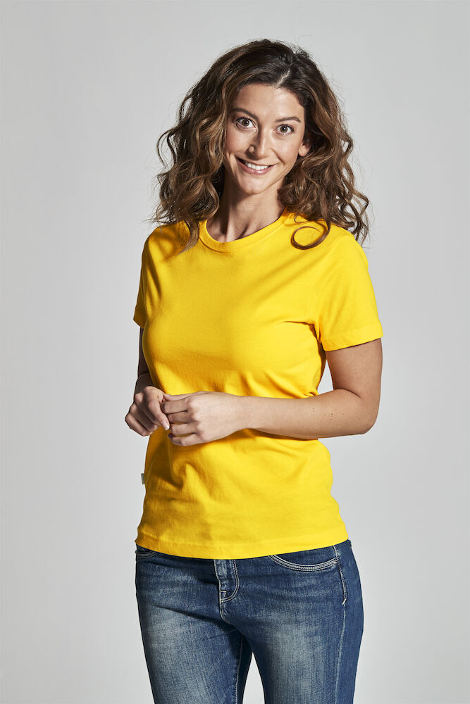 Rundhals Damen T-Shirt aus ökologischer Baumwolle