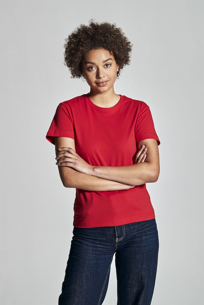 Rundhals Damen T-Shirt aus ökologischer Baumwolle