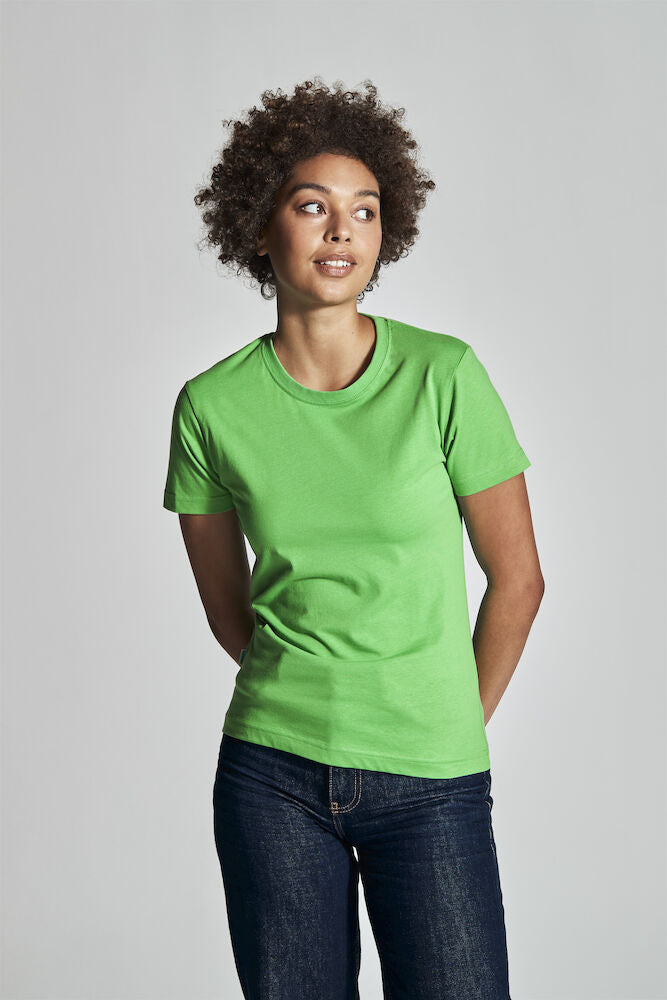 Rundhals Damen T-Shirt aus ökologischer Baumwolle
