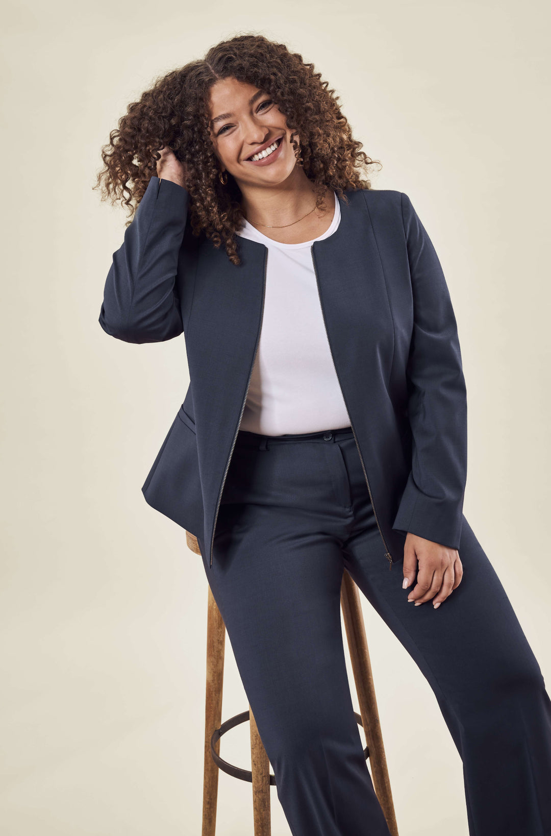 Ladies Reissverschluss-Blazer Regular Fit