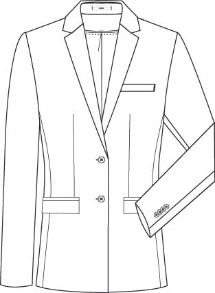 Damen Langblazer Premium Regular Fit