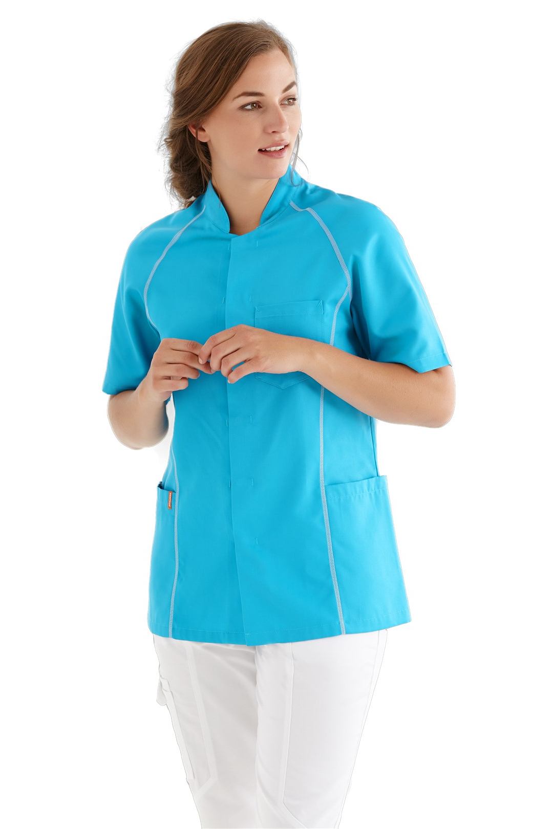 Unisex Durchgeknöpfte Flatlock Kasack TENCEL!