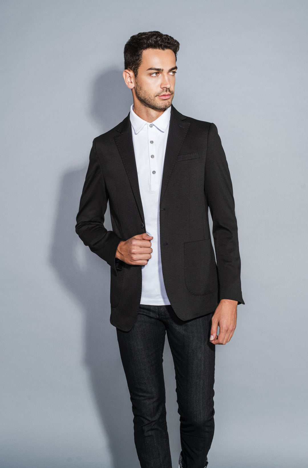 Herren Jersey Sakko