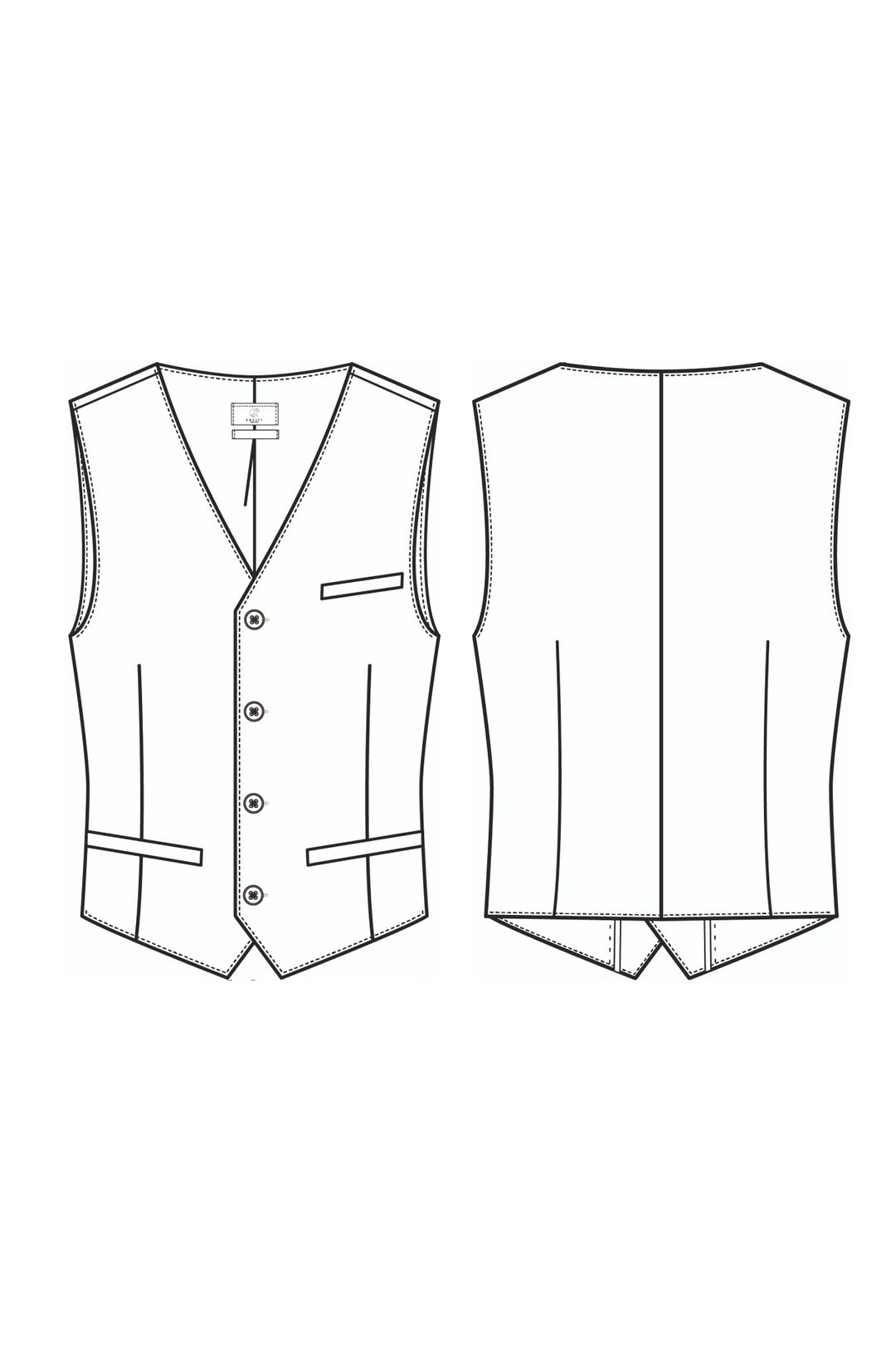 Herren Weste Premium Regular Fit