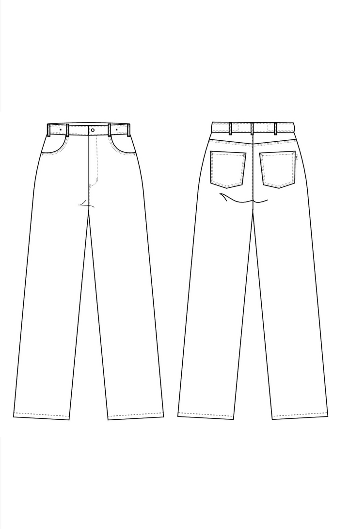 Unisex Jeans Hose