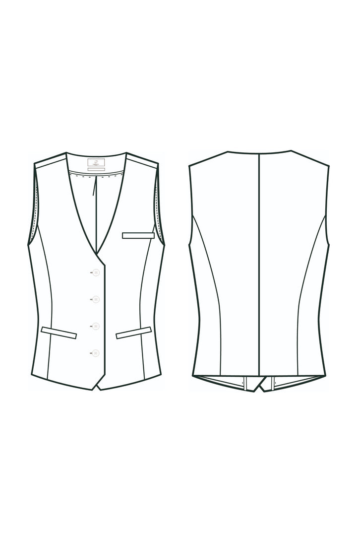 Damen Weste Premium Regular Fit
