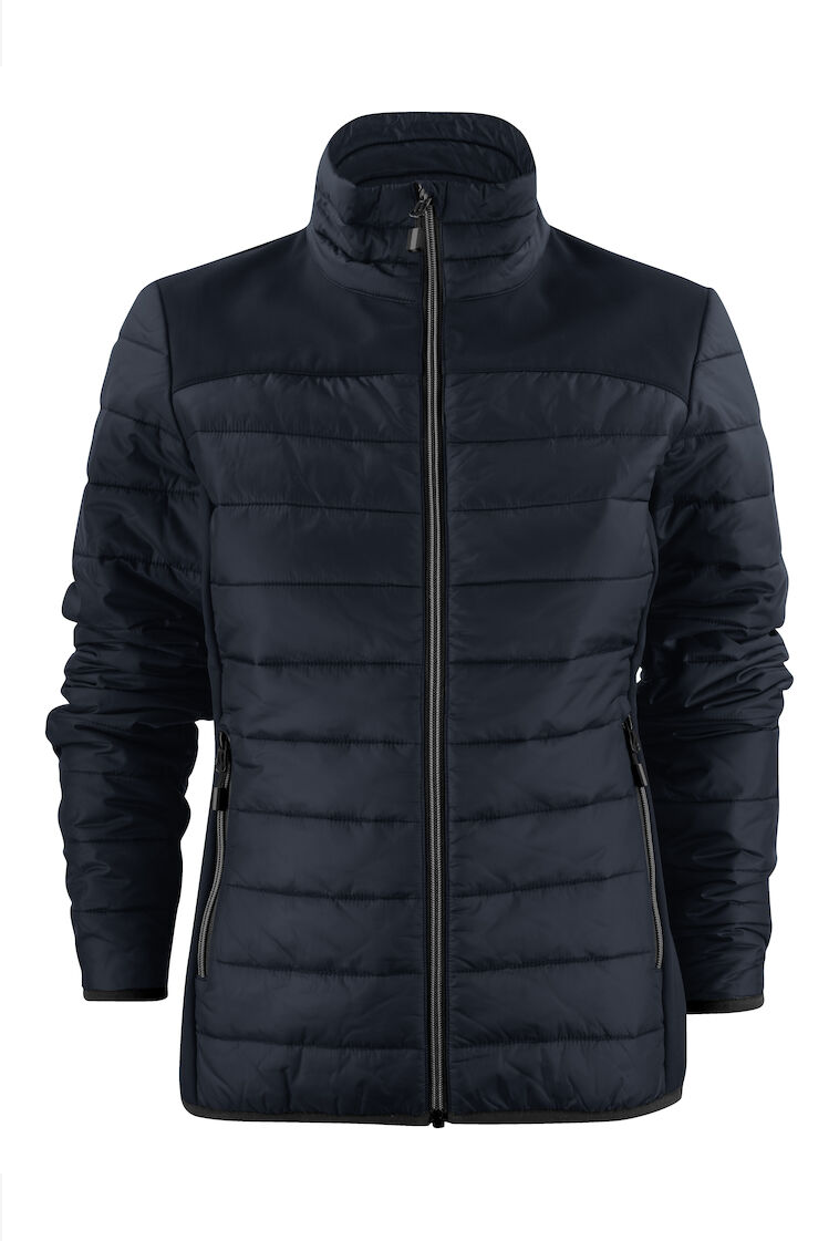 Wattierte Steppjacke mit Sofshell Einsätzen für Damen