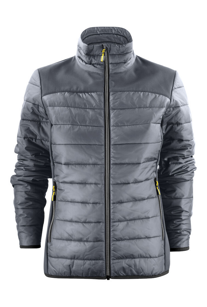 Wattierte Steppjacke mit Sofshell Einsätzen für Damen