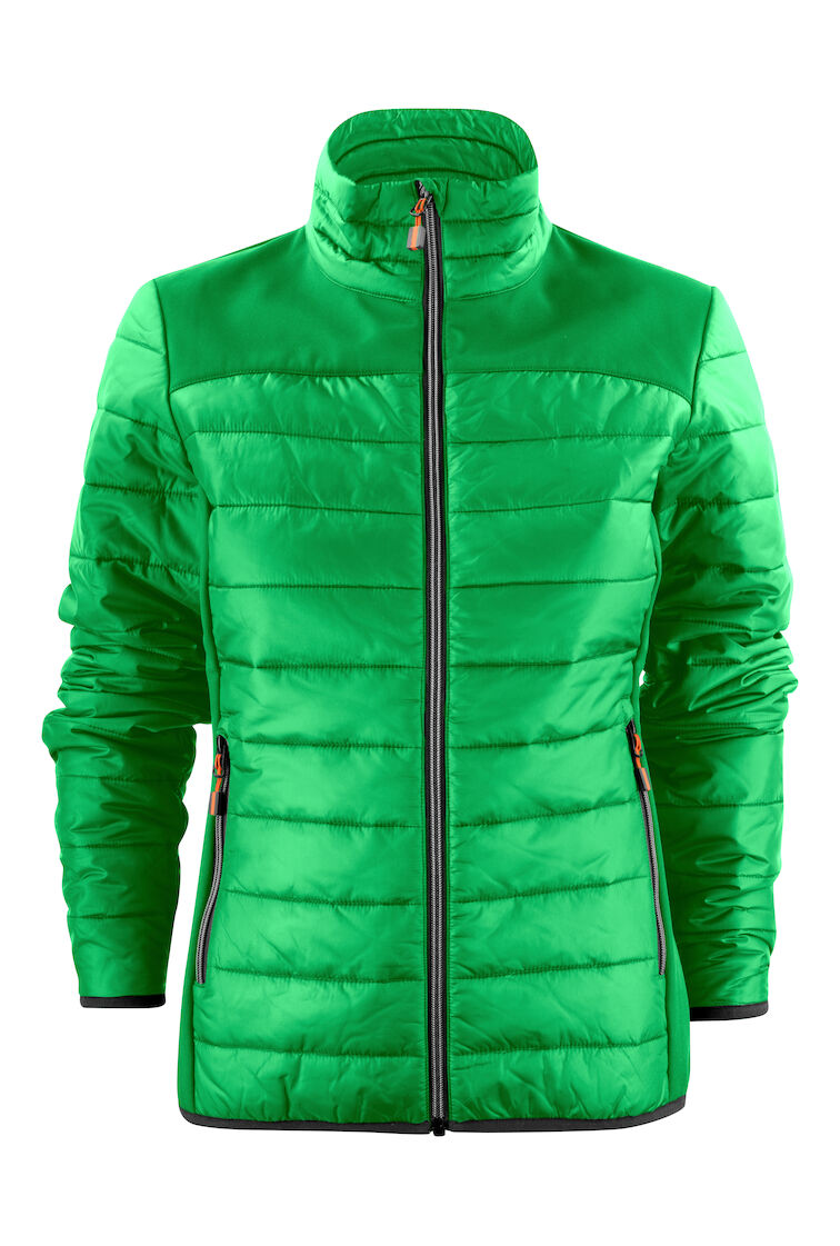 Wattierte Steppjacke mit Sofshell Einsätzen für Damen