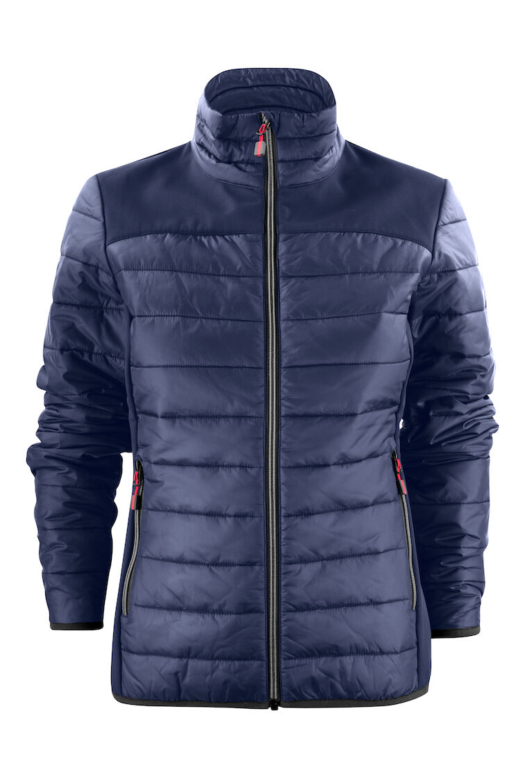 Wattierte Steppjacke mit Sofshell Einsätzen für Damen