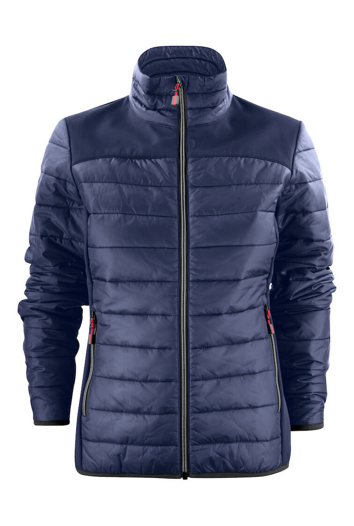 Wattierte Steppjacke mit Sofshell Einsätzen für Damen