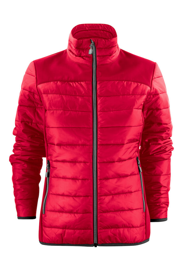 Wattierte Steppjacke mit Sofshell Einsätzen für Damen