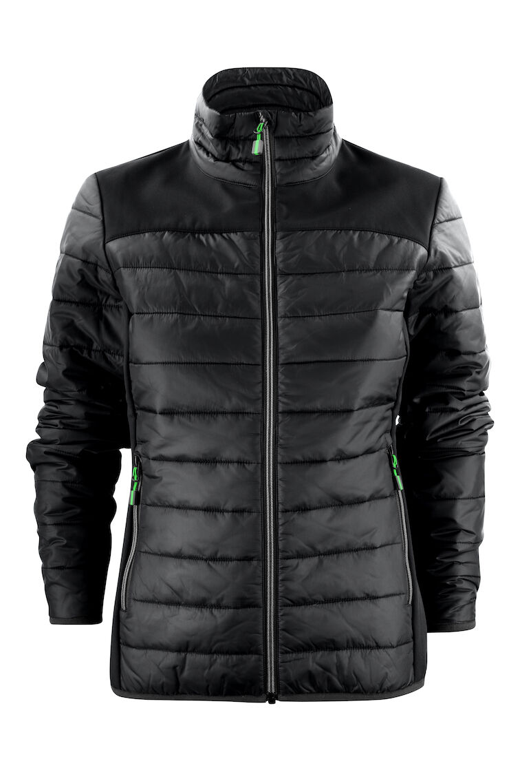 Wattierte Steppjacke mit Sofshell Einsätzen für Damen