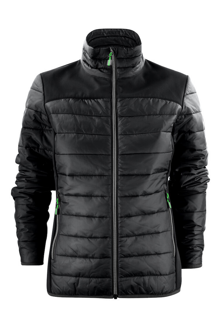 Wattierte Steppjacke mit Sofshell Einsätzen für Damen