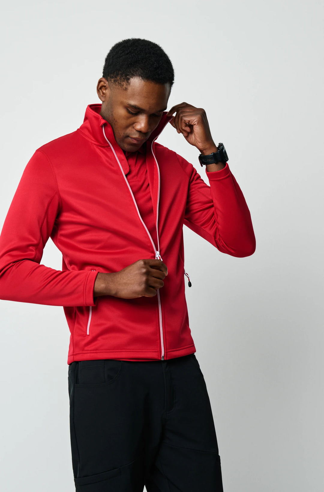 Herren Cardigan mit Air Layer Konstruktion