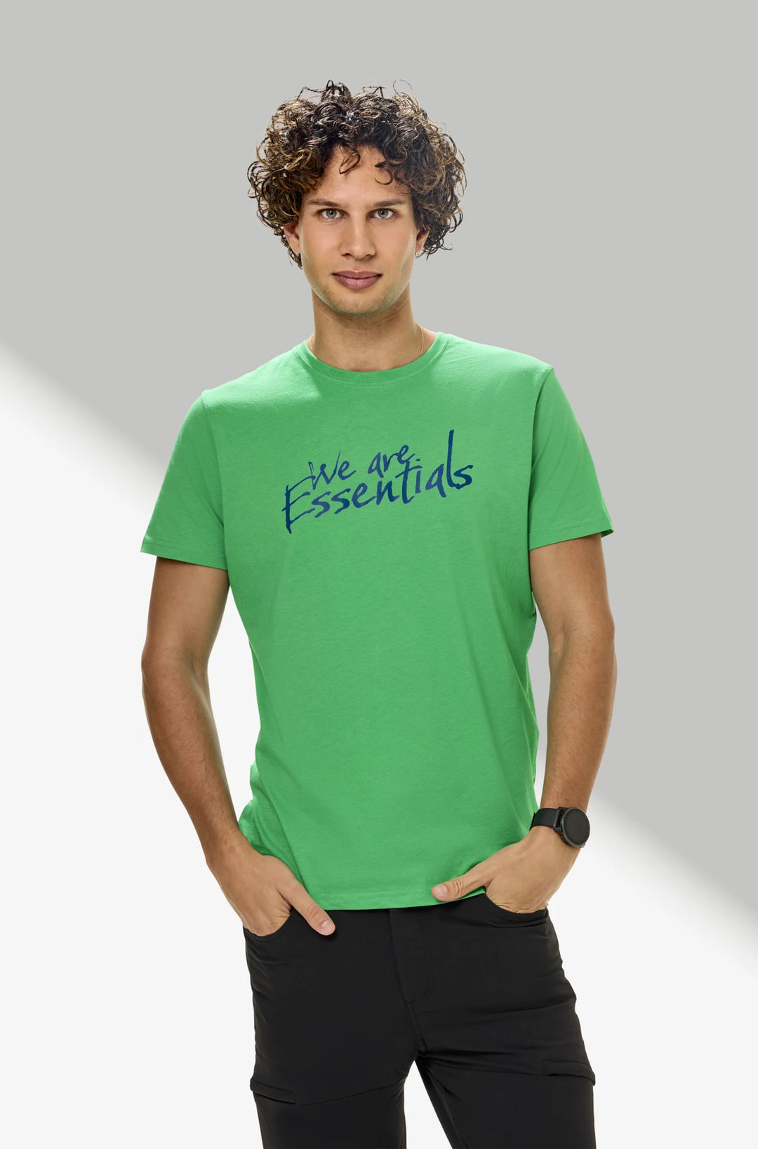 T-shirt Herren oder Unisex grün 60°C waschbar