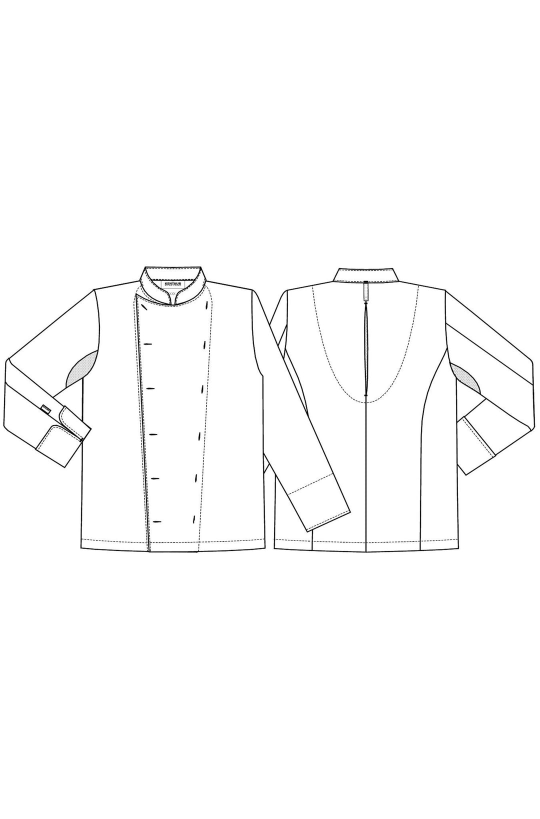 Kochjacke mit Netz