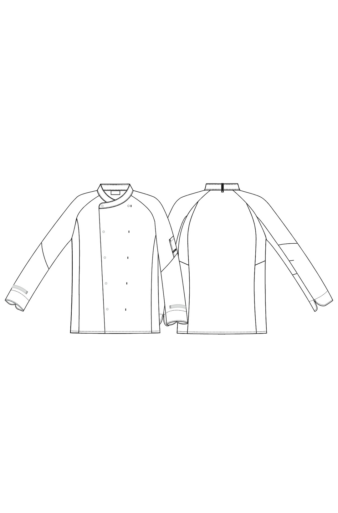 UNISEX KOCH-/SERVICEJACKE