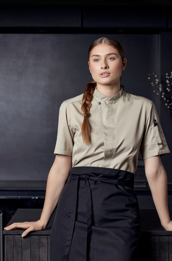 Koch-/Servicejacke Kurzarm Sand