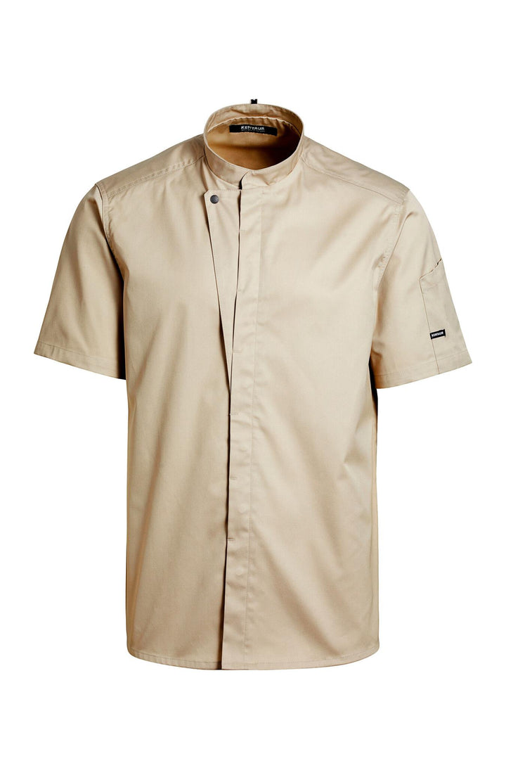 Koch-/Servicejacke Kurzarm Sand