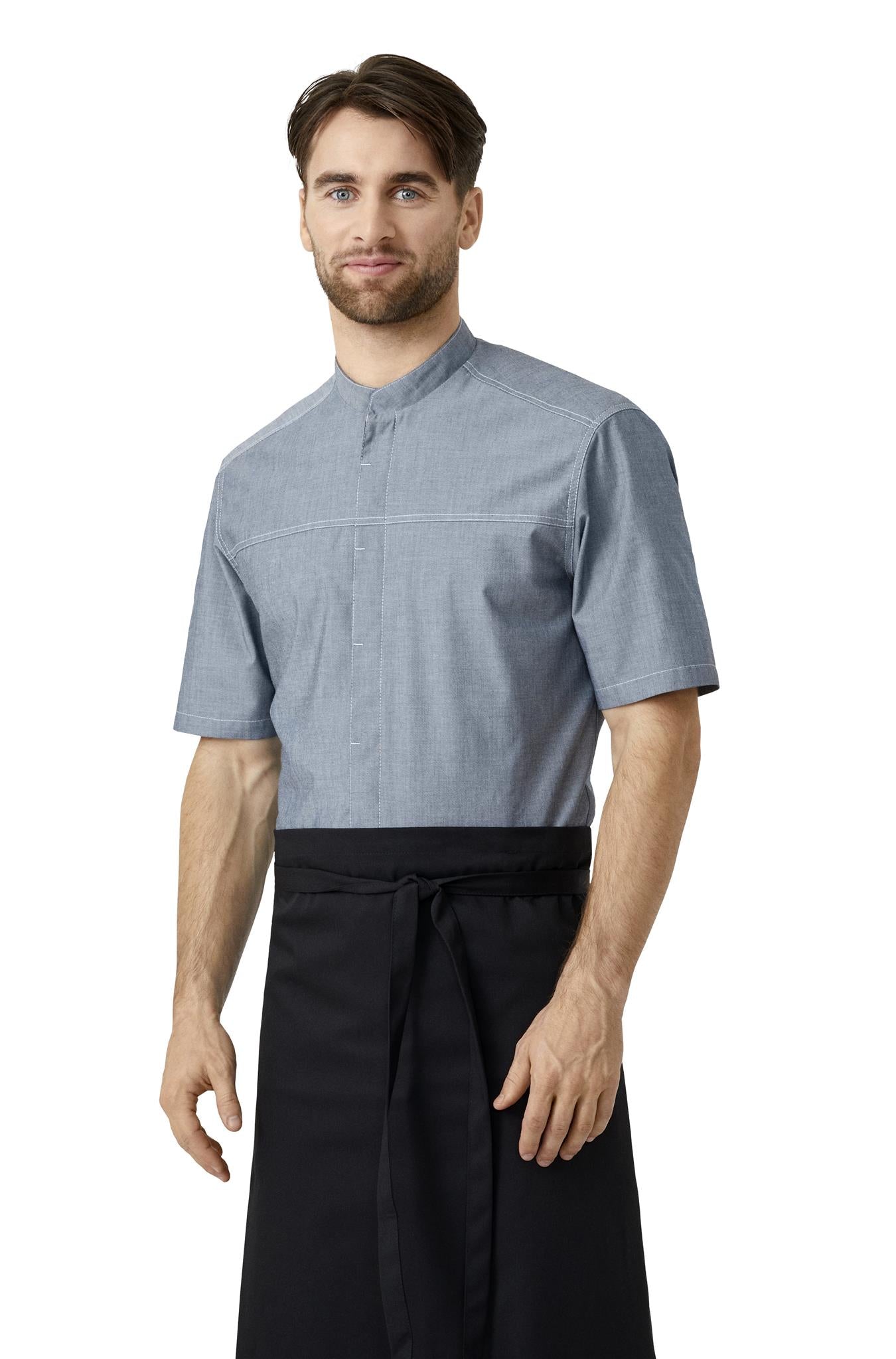 Modernes Koch- und Servicehemd / Kurzarm