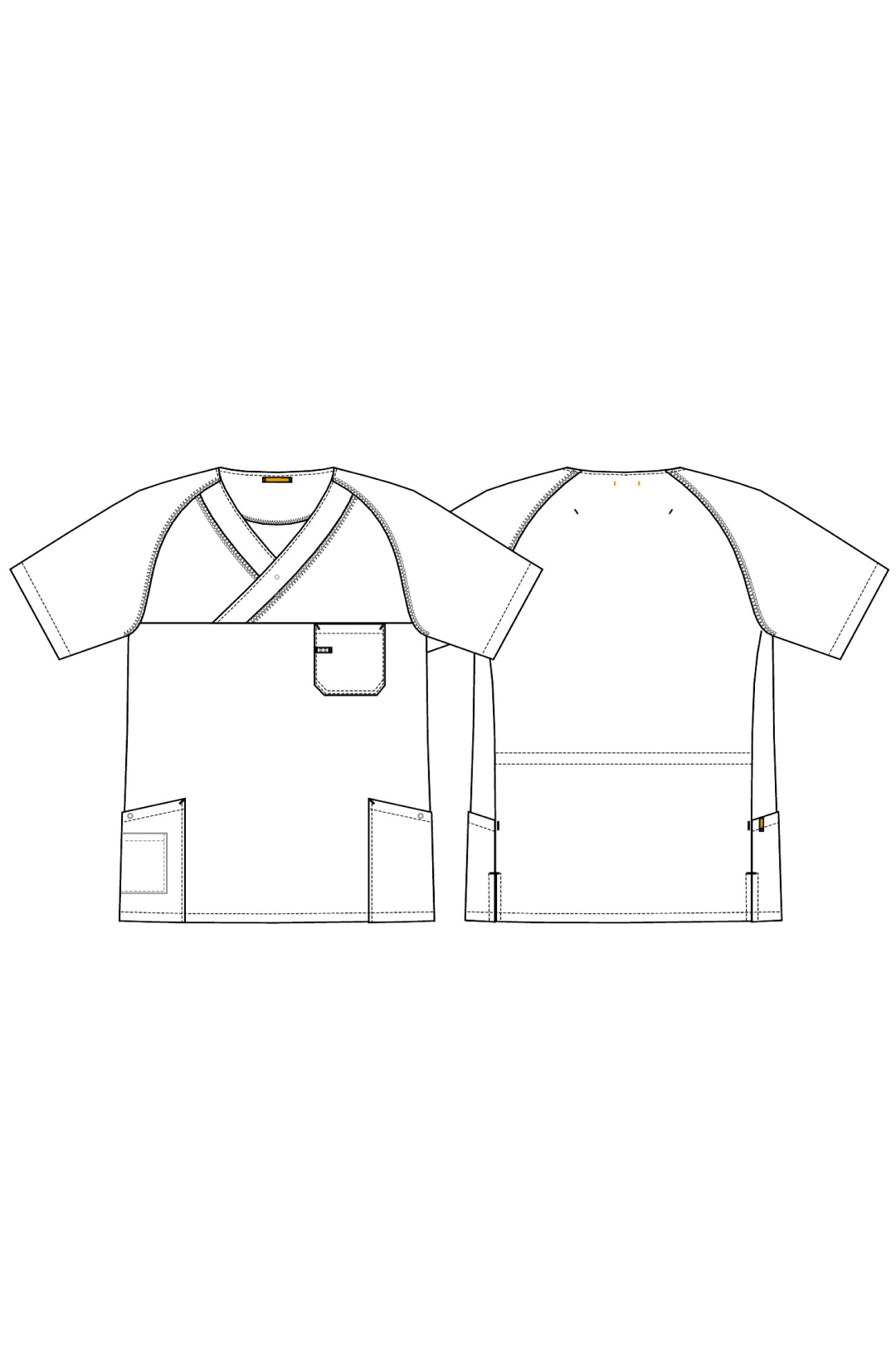 Unisex Schlupfkasack Flatlock
