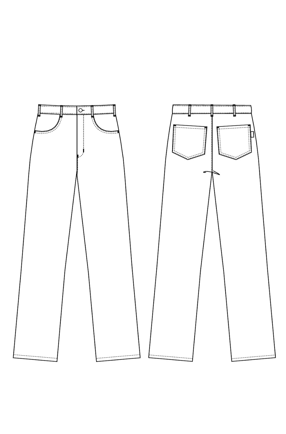 Herrenhose Jeansform