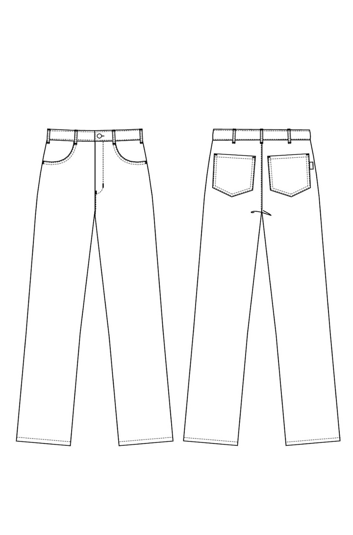 Herrenhose Jeansform