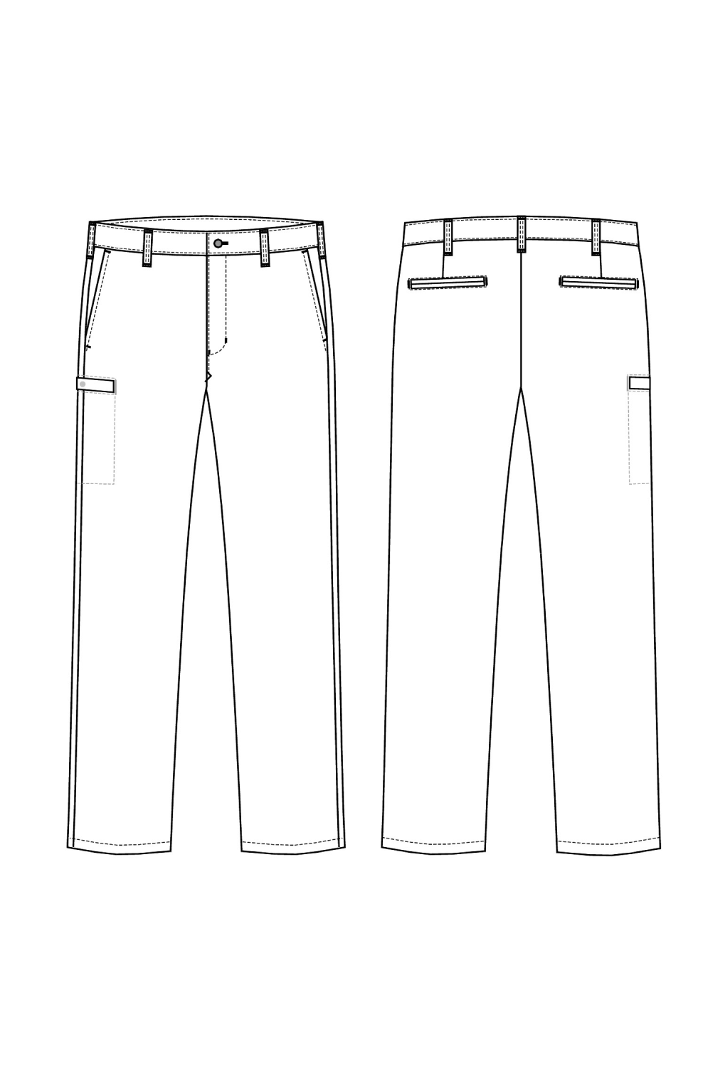 Herren Chino dunkel khaki