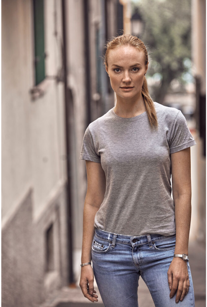 5er Pack - Basic rundhals Damen T-Shirt