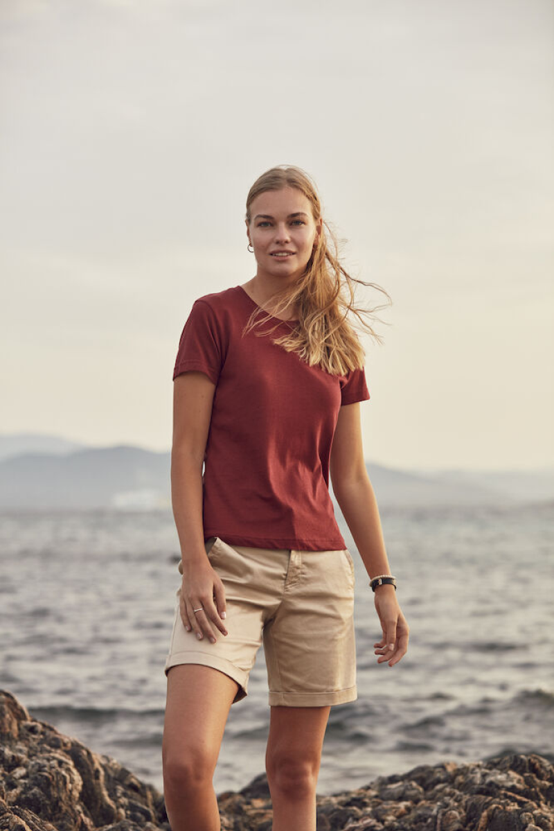 5er Pack - Basic rundhals Damen T-Shirt