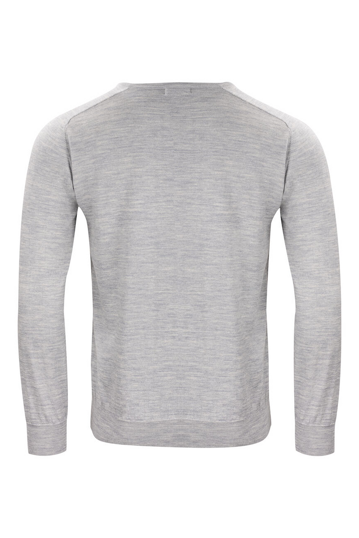 Strickpullover V-Neck Merino für Herren