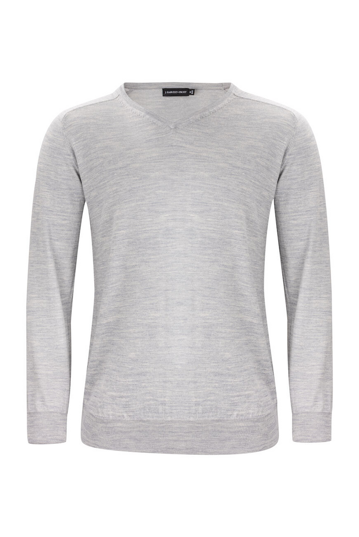 Strickpullover V-Neck Merino für Herren