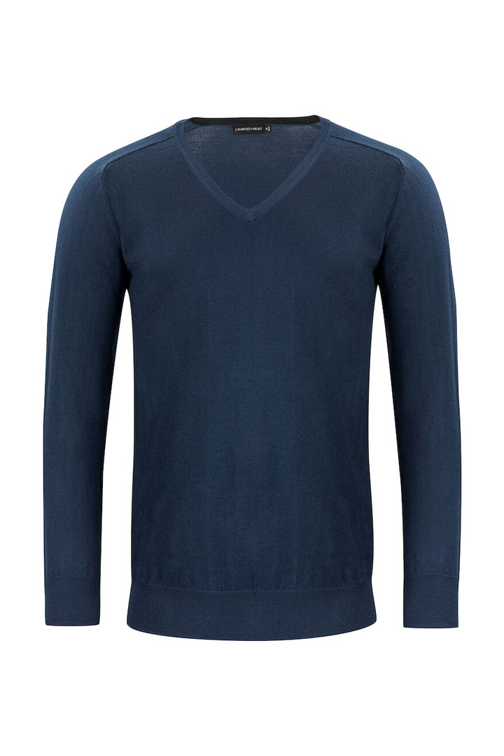 Strickpullover V-Neck Merino für Herren
