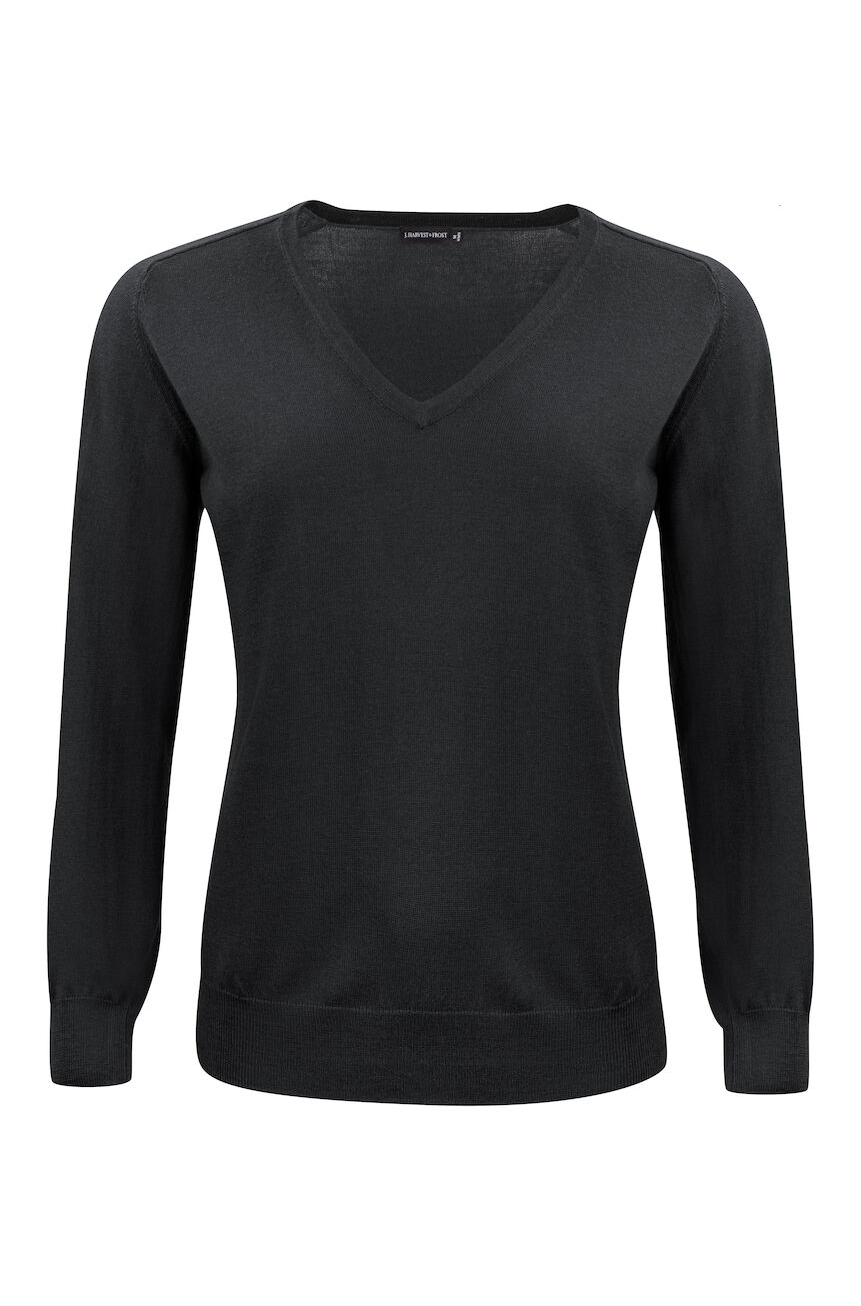 Strickpullover V-Neck Merino für Damen