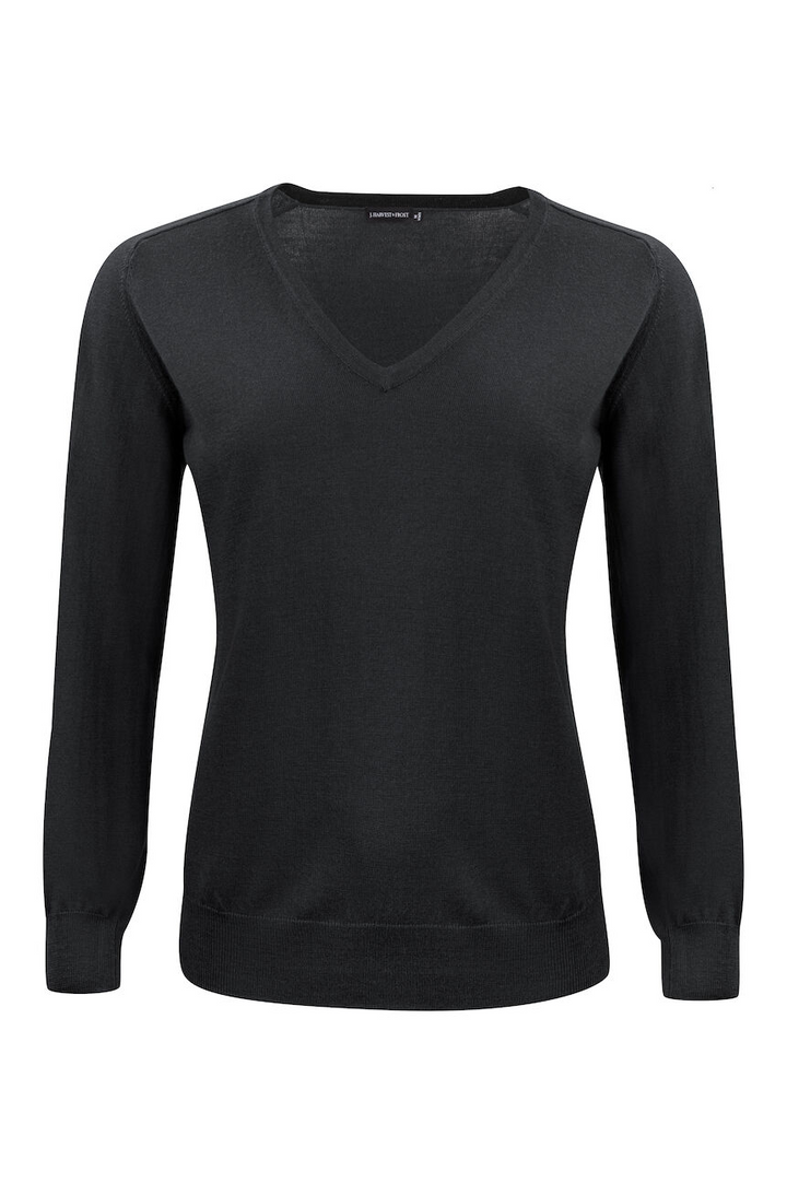 Strickpullover V-Neck Merino für Damen