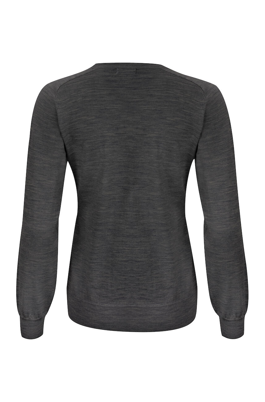 Strickpullover V-Neck Merino für Damen